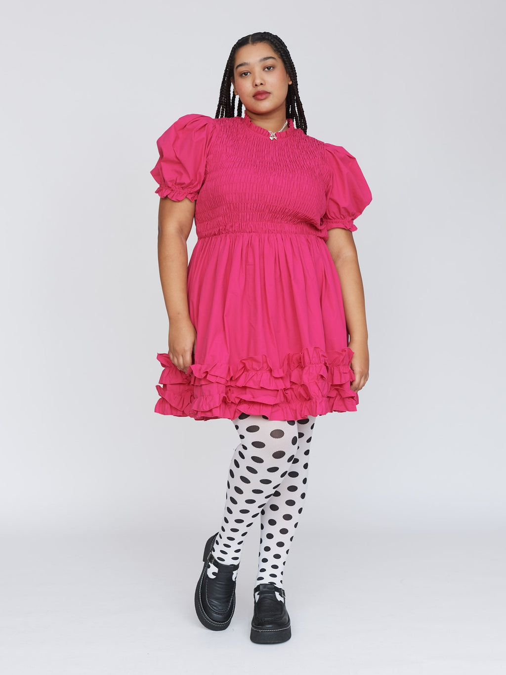 lazy oaf pink dress Lazy Oaf Dolly Shirt Dress