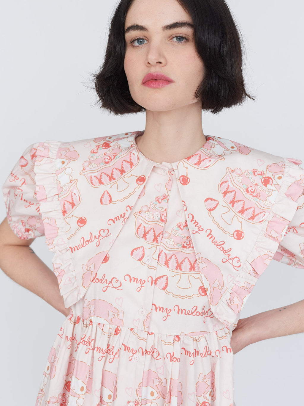 LO - My Melody Ruffle Collar Dress – Lazy Oaf