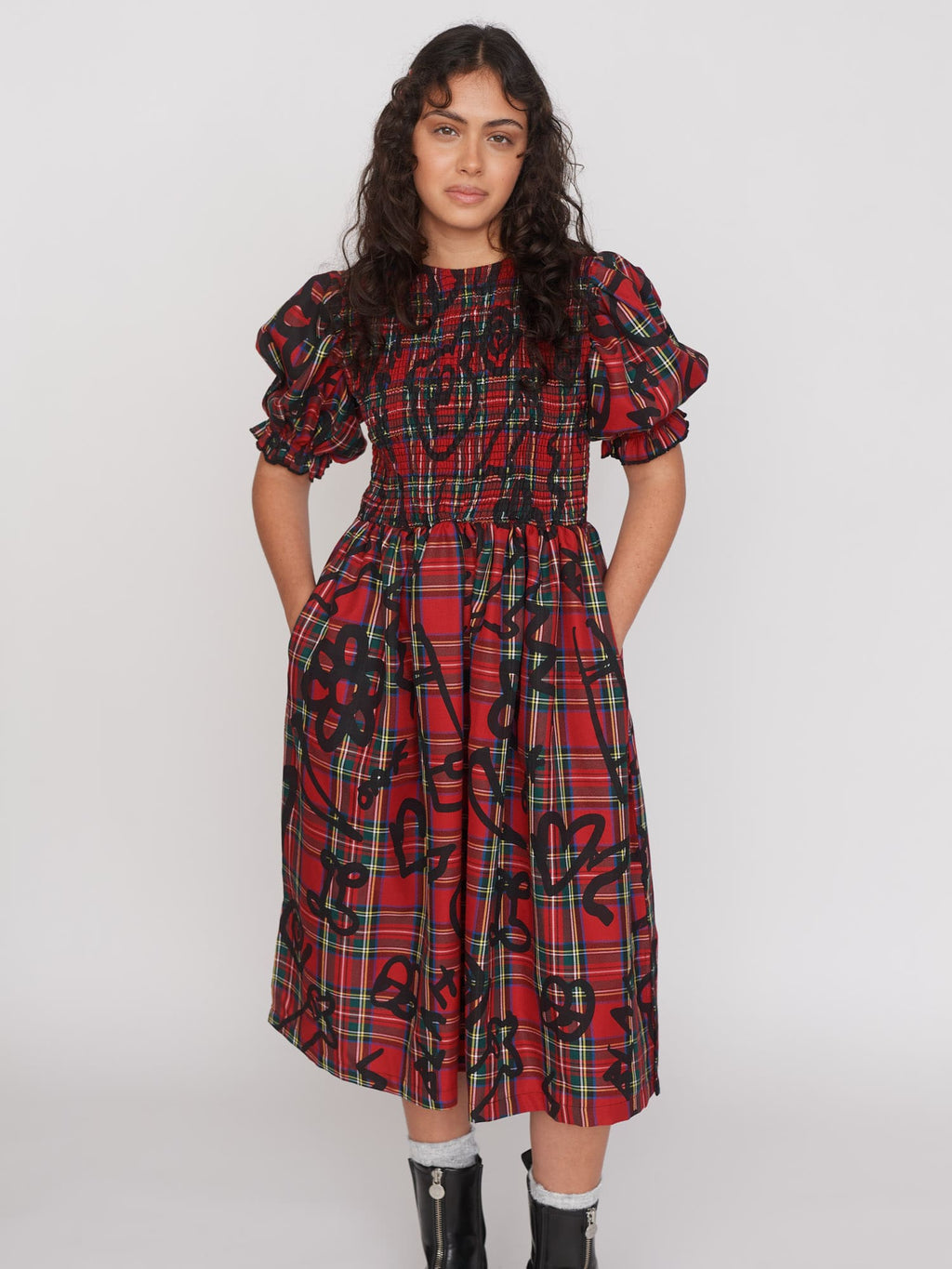 Tartan Scribble Dress – Lazy Oaf Tartan Scribble Dress – Lazy Oaf