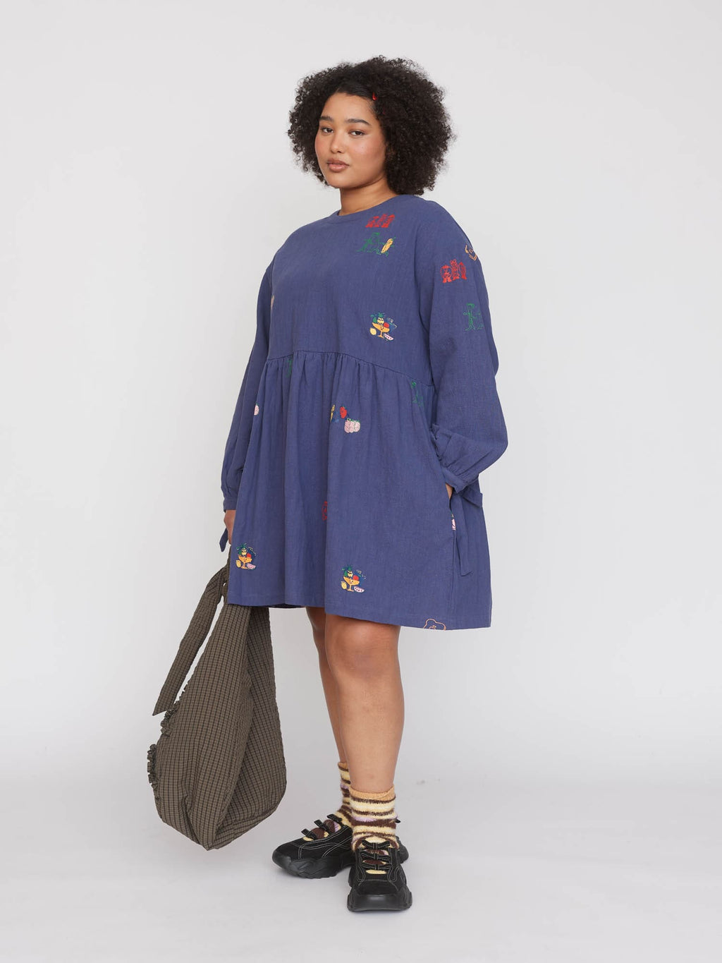 Hello Good Morning Smock Dress – Lazy Oaf Hello Good Morning Smock Dress – Lazy Oaf