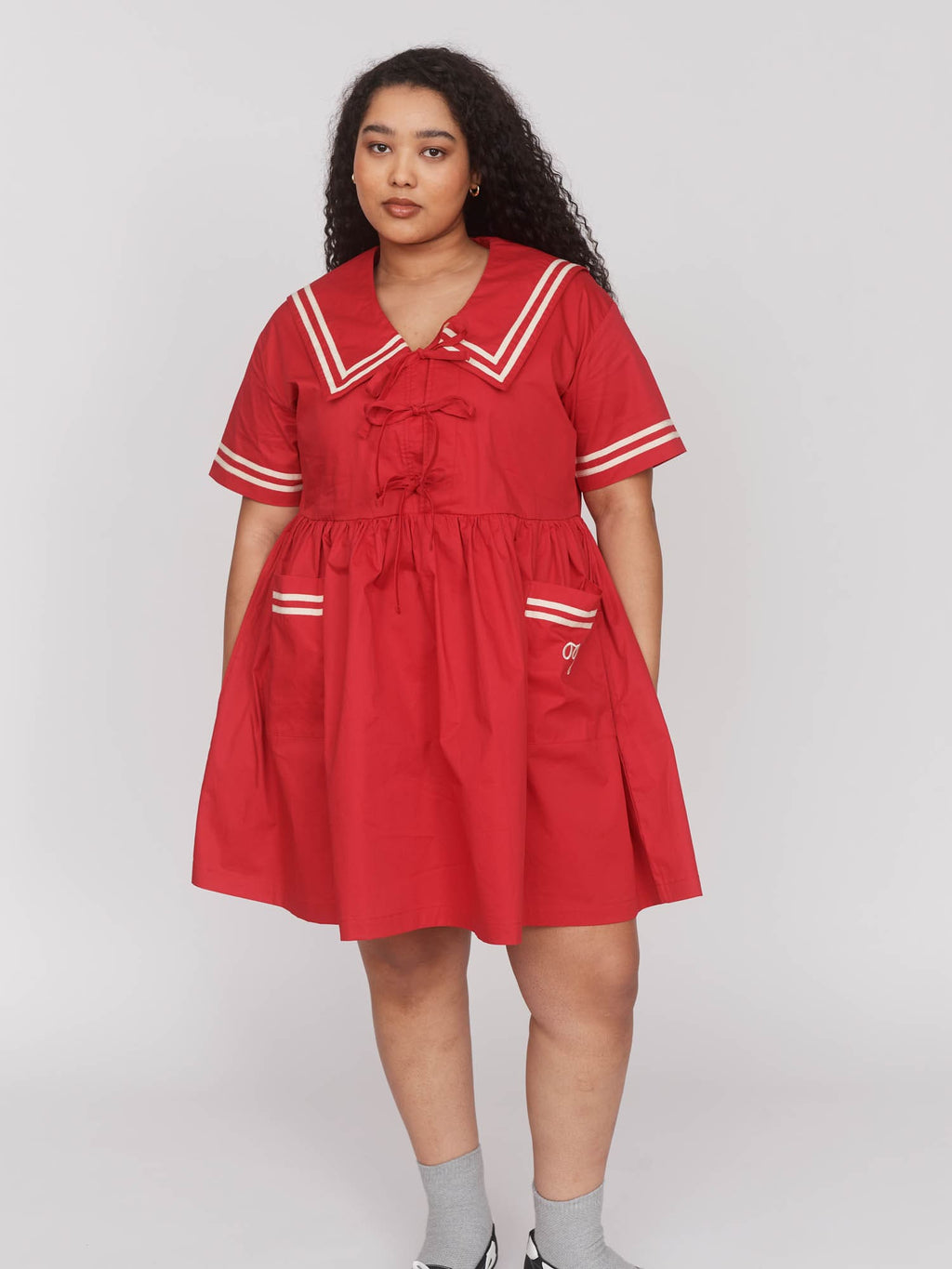 Red Mini Sailor Dress