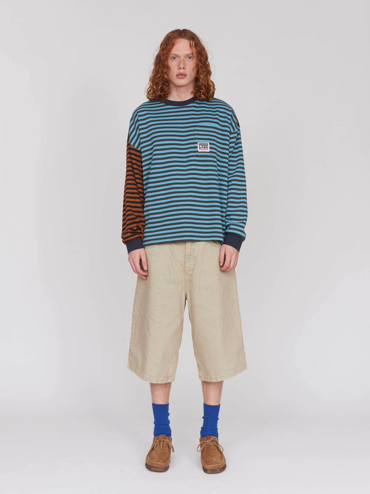 model:Archie wears size S and is 6’1”