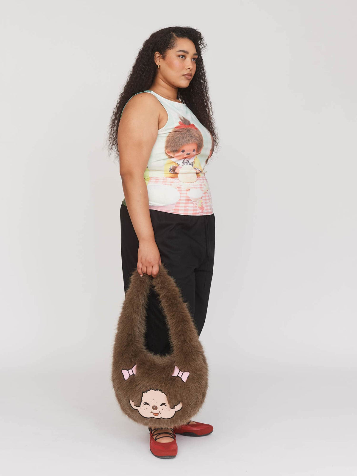 Monchhichi x Lazy Oaf Floofy Bag