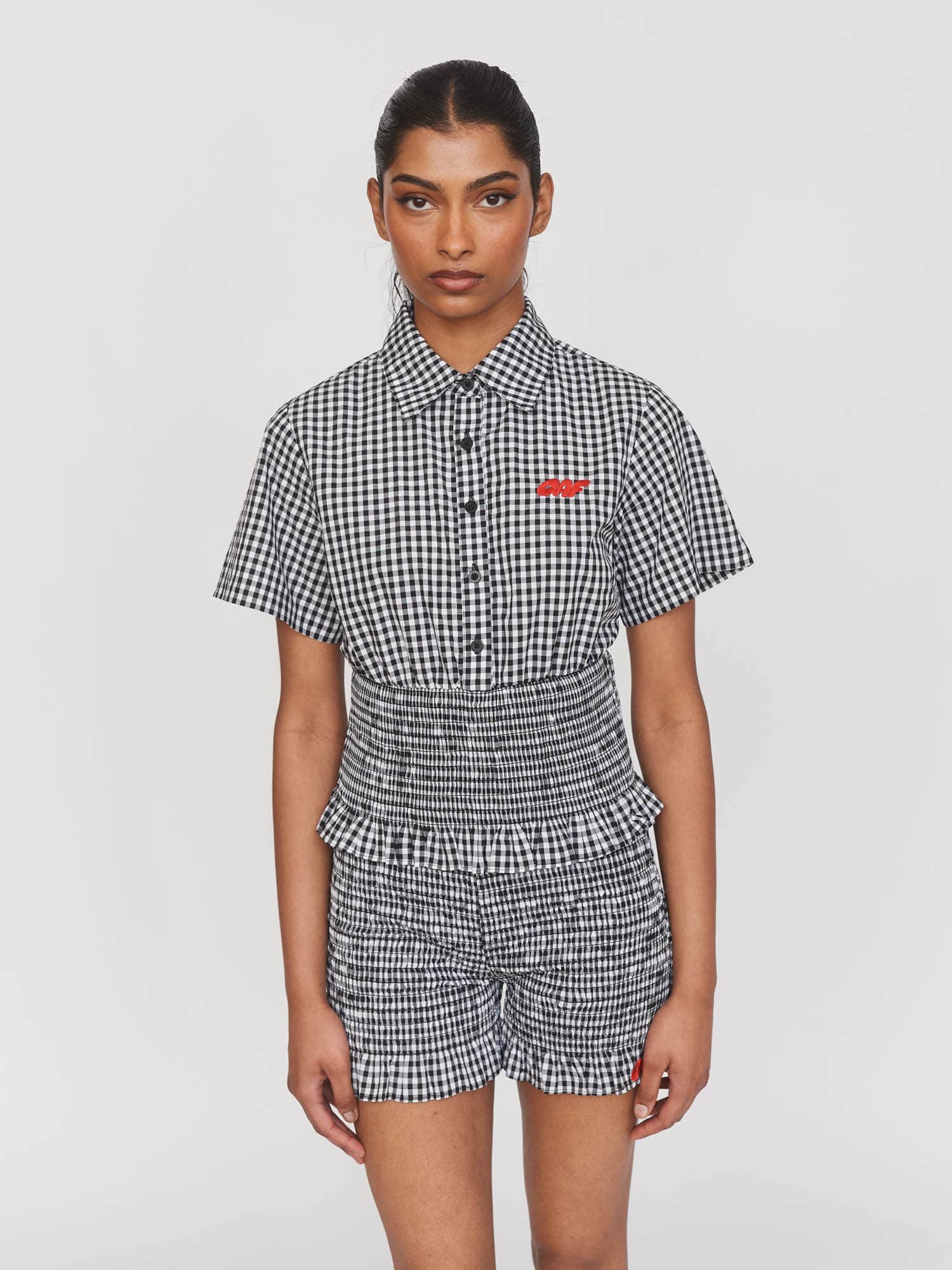 Gingham Shirred Set – Lazy Oaf