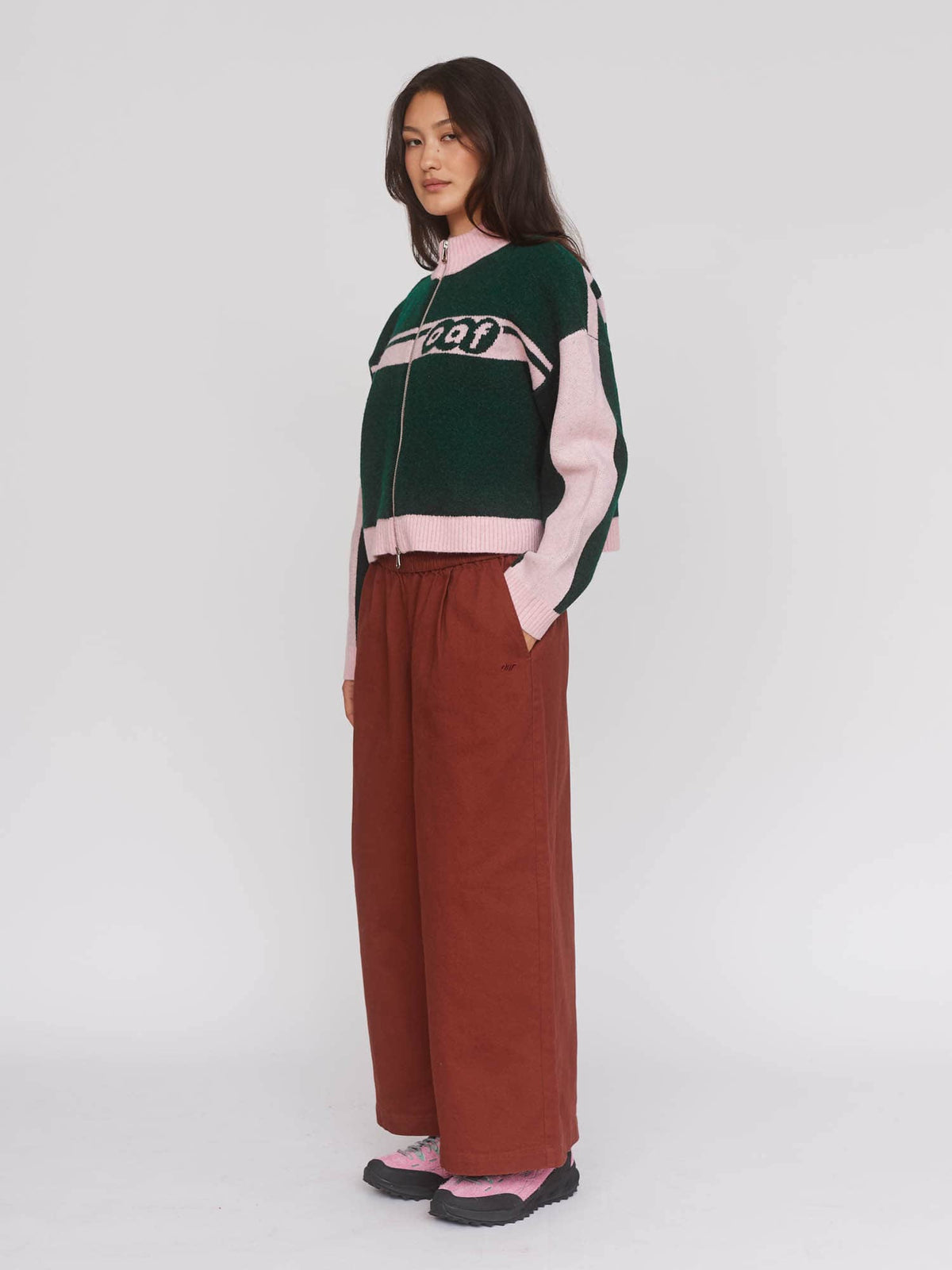 2001 Zip Green Knit