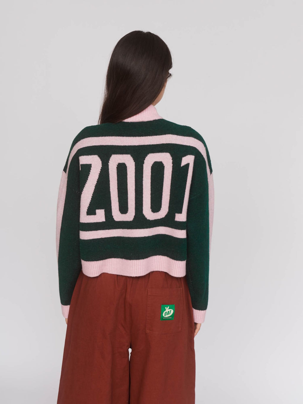 2001 Zip Green Knit