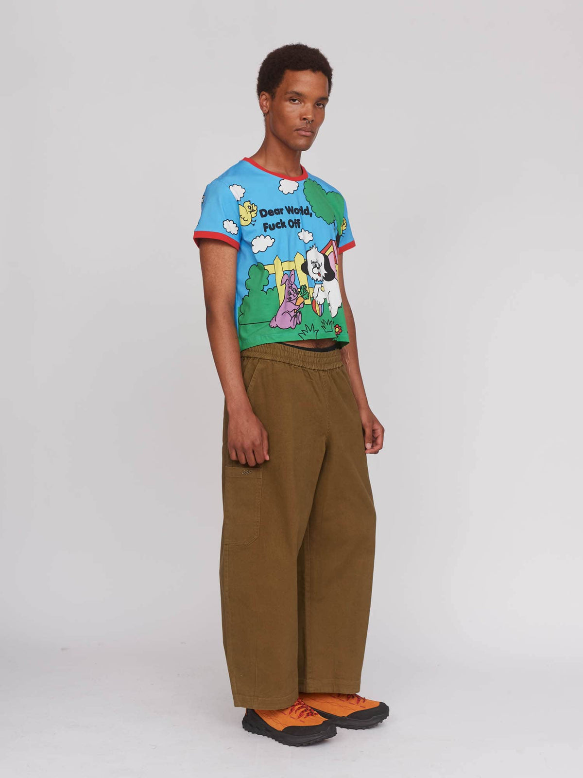 model:Fiki wears size XXL and is 6’3”