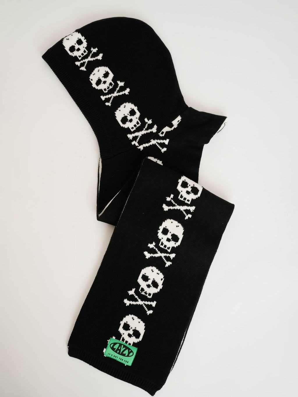 Skull And Crossbones Hooded Scarf