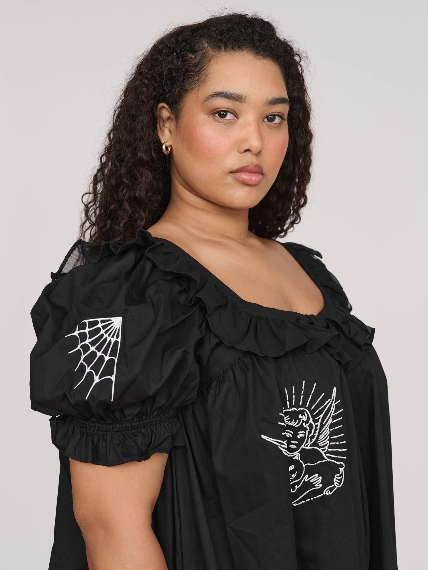 LAZY OAF シェラブスフリルミニドレスM Cherubs Frill Mini Dress – Lazy Oaf