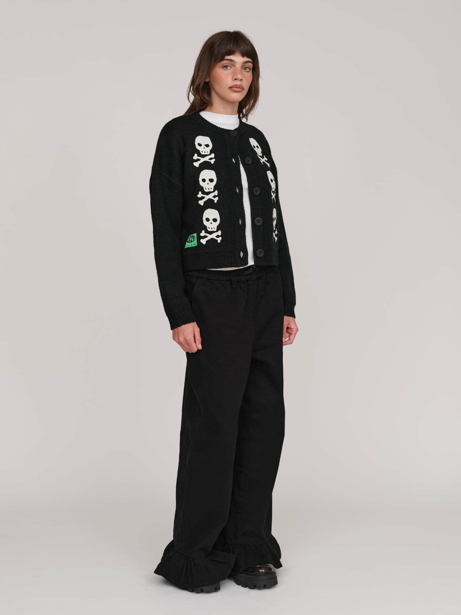 Skull And Crossbones Cardigan – Lazy Oaf