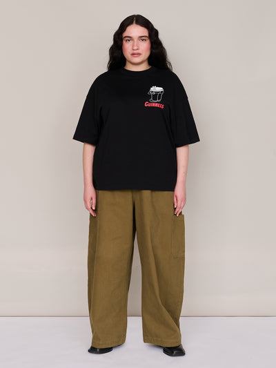 model:Yasmin wears size L and is 5’4”