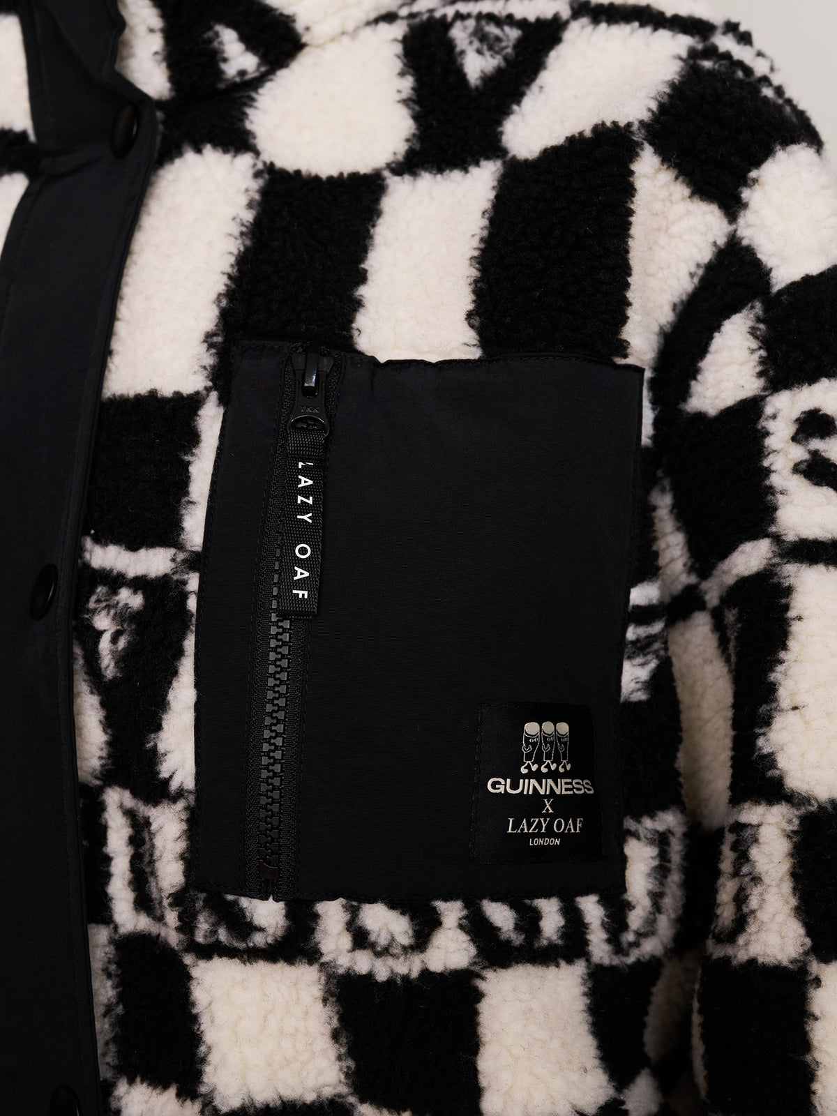 Guinness x Lazy Oaf Checkered Pints Fleece
