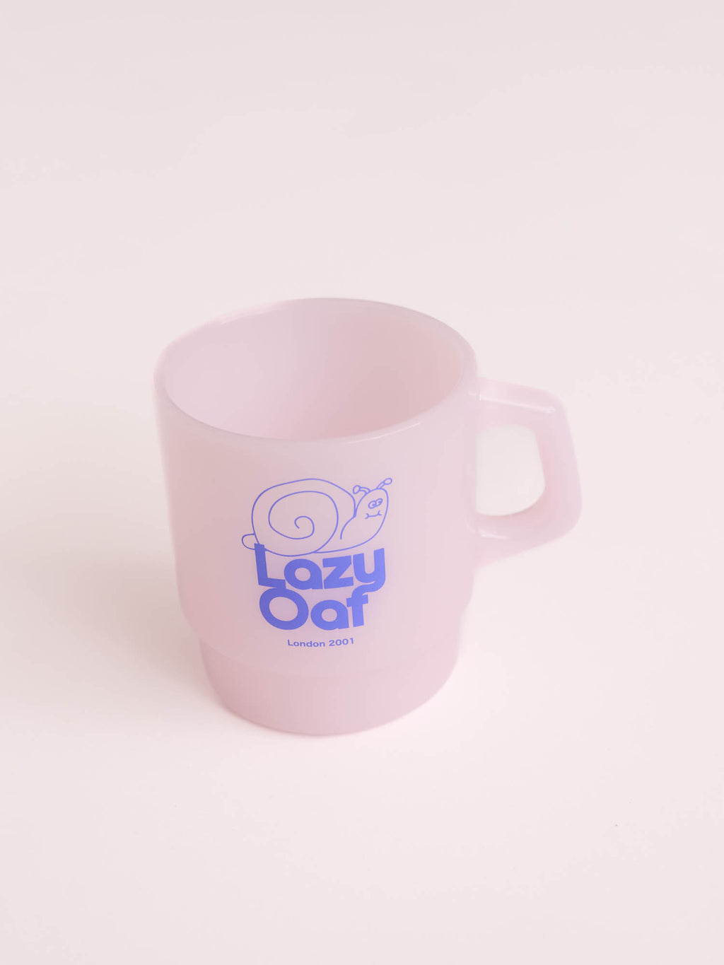 Snail Pink Glass Mug