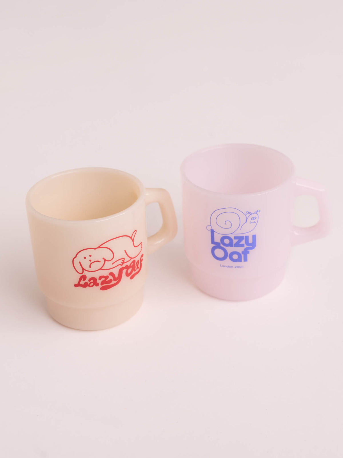 Snail Pink Glass Mug
