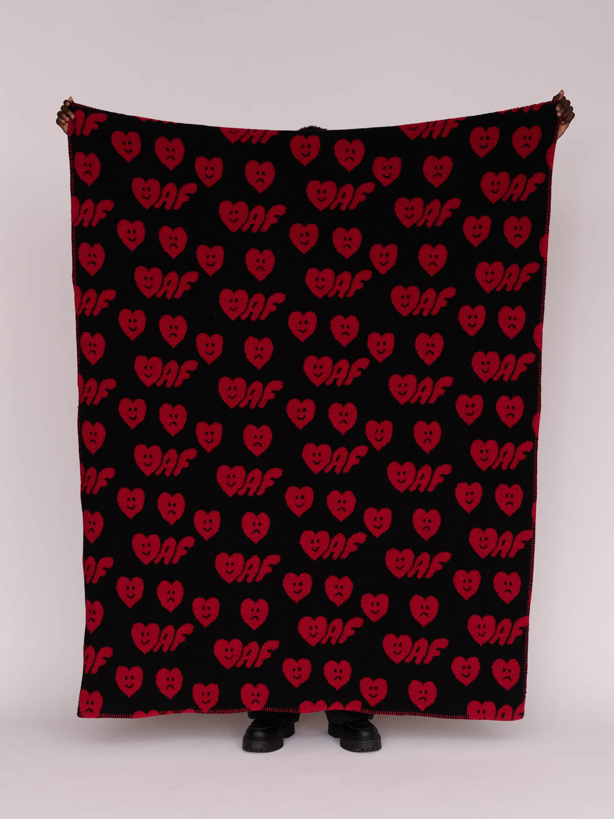 Oaf Fleece Heart Blanket