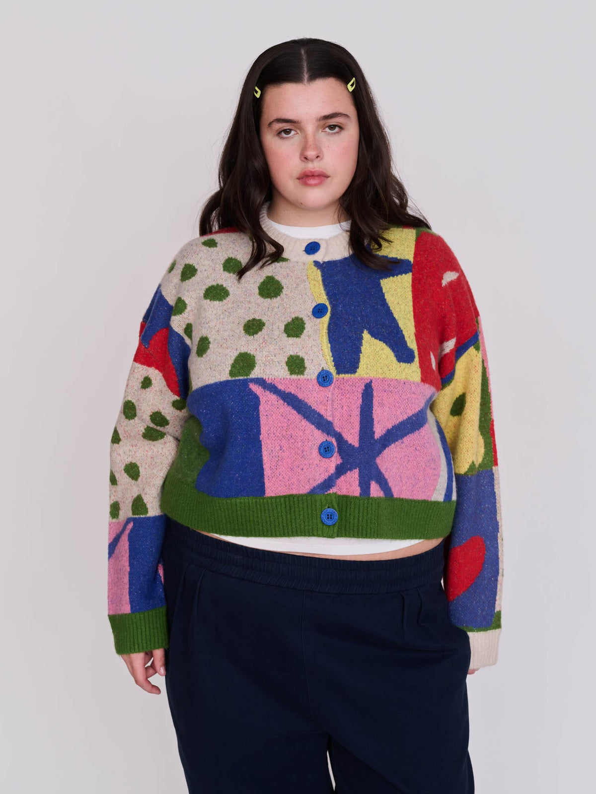 model:Bella wears size XXL and is 5’10”