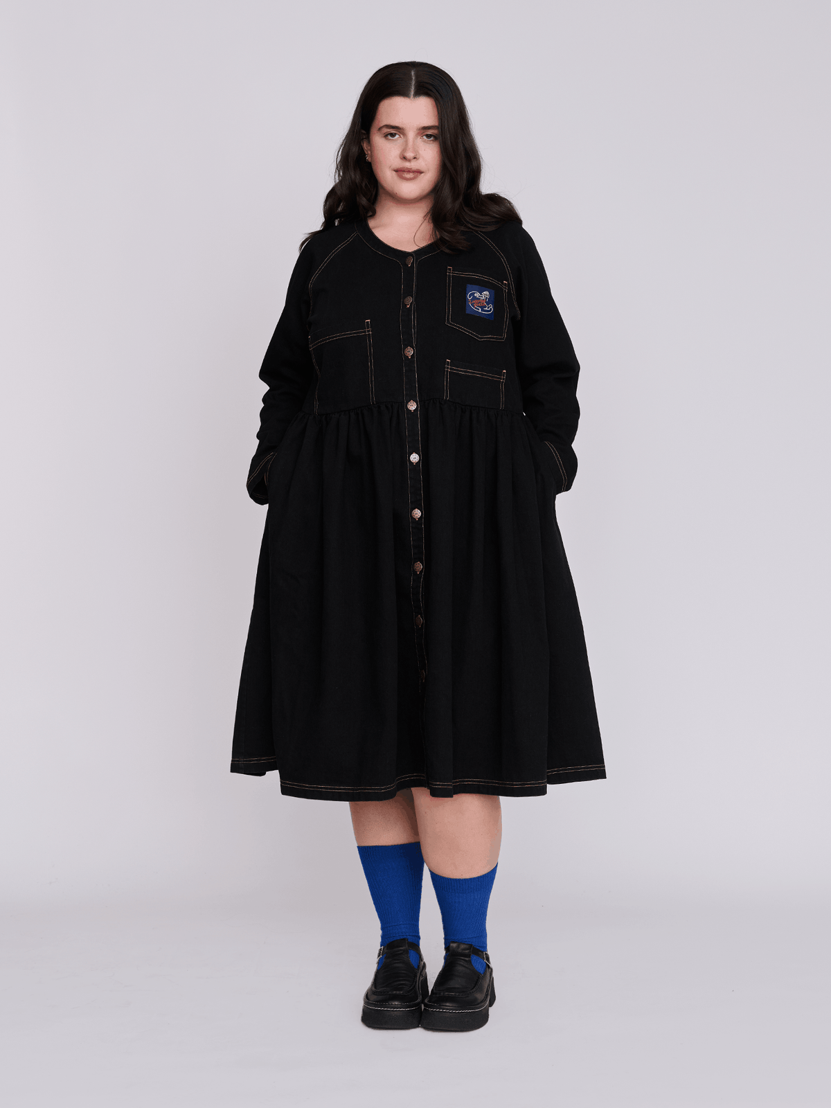 collection-curve, model:Bella wears size XXL and is 5’10”, collection-curve-dresses