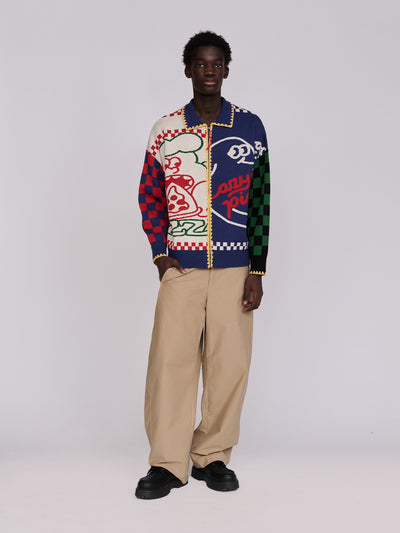 model:Elhadj wears size L and is 6’1”