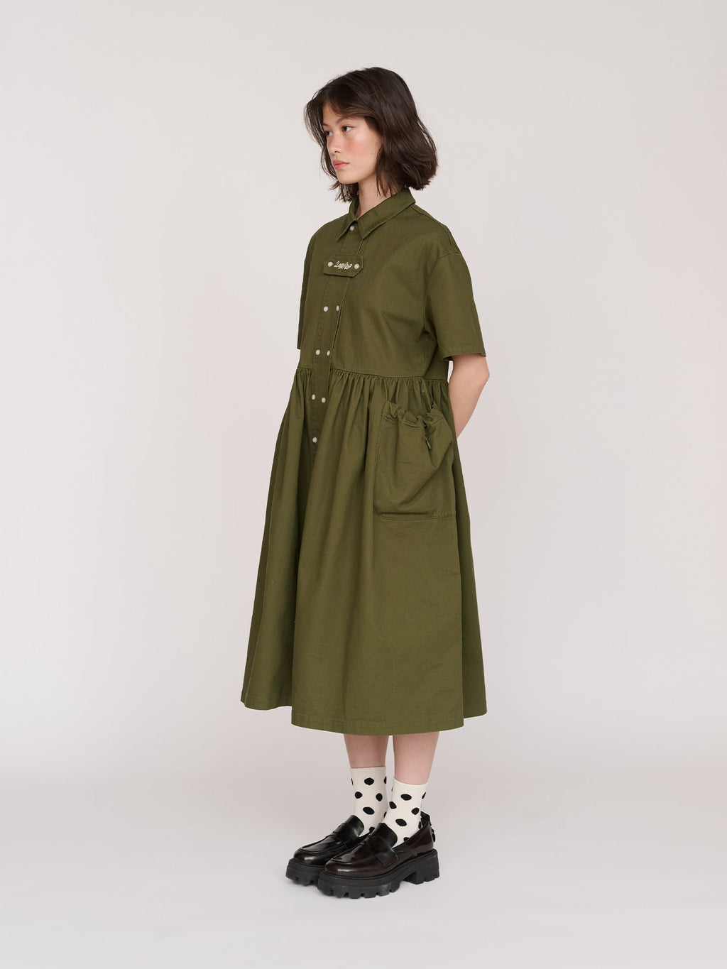 model:Jess wears size S and is 5’7”