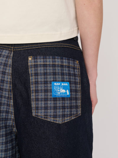 Check Turn Up Jeans - SHIPPING FROM 9TH APRIL