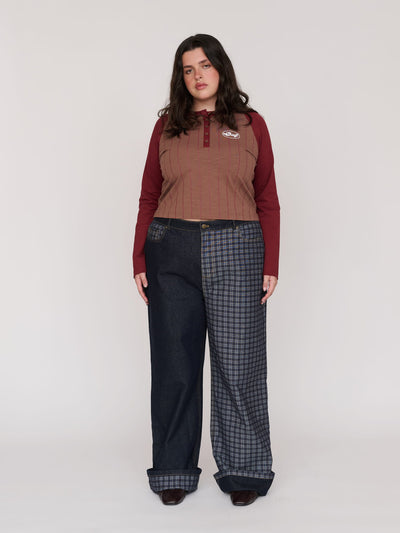 model:Bella wears size XXL and is 5’10”