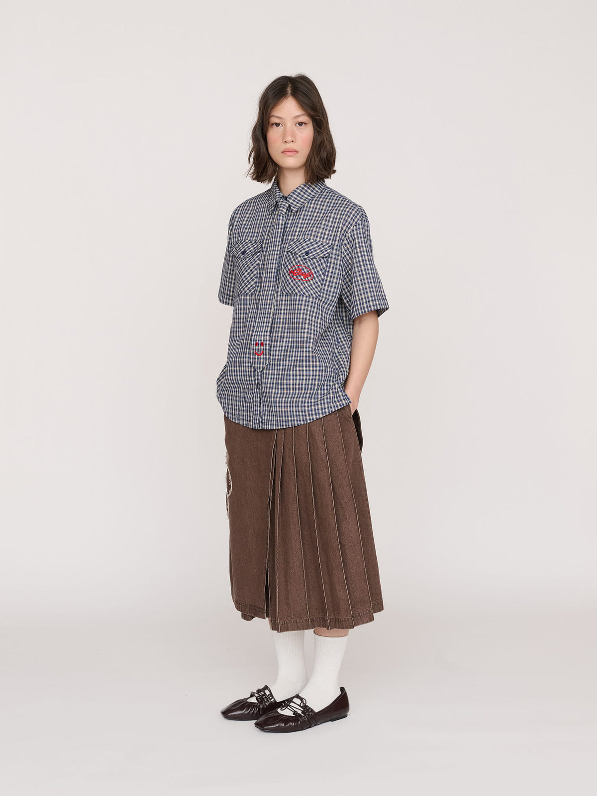 model:Jess wears size S and is 5’7”