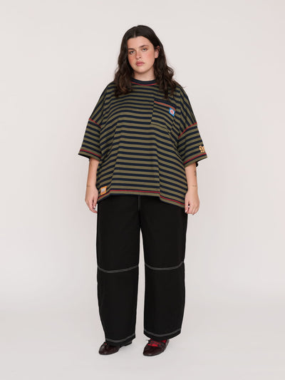 model:Bella wears size L and is 5’10”