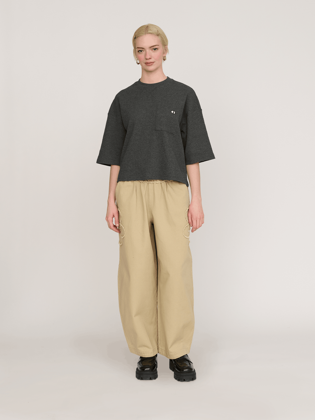 model:Emmie wears size S and is 5’6”