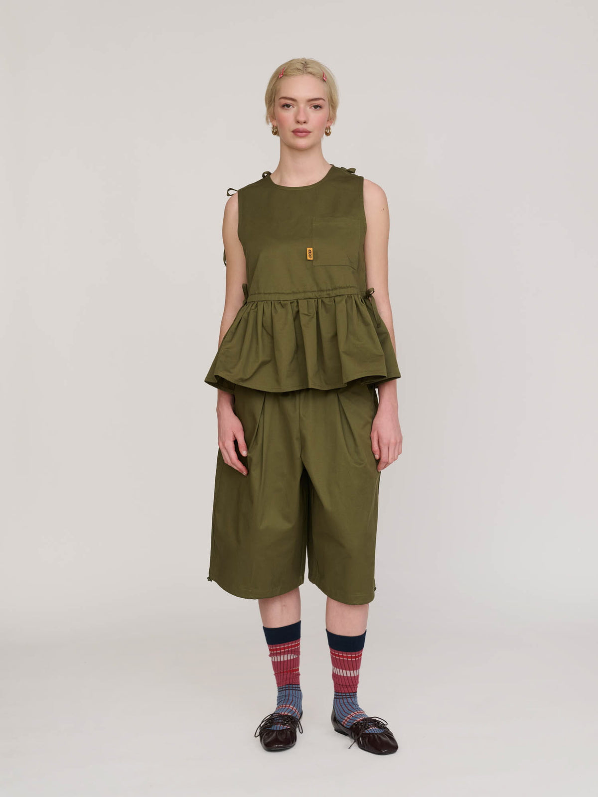 model:Emmie wears size S and is 5’6”