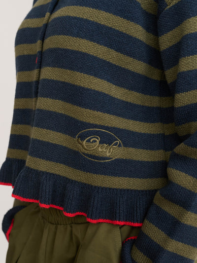 Sliced Stripe Cardigan