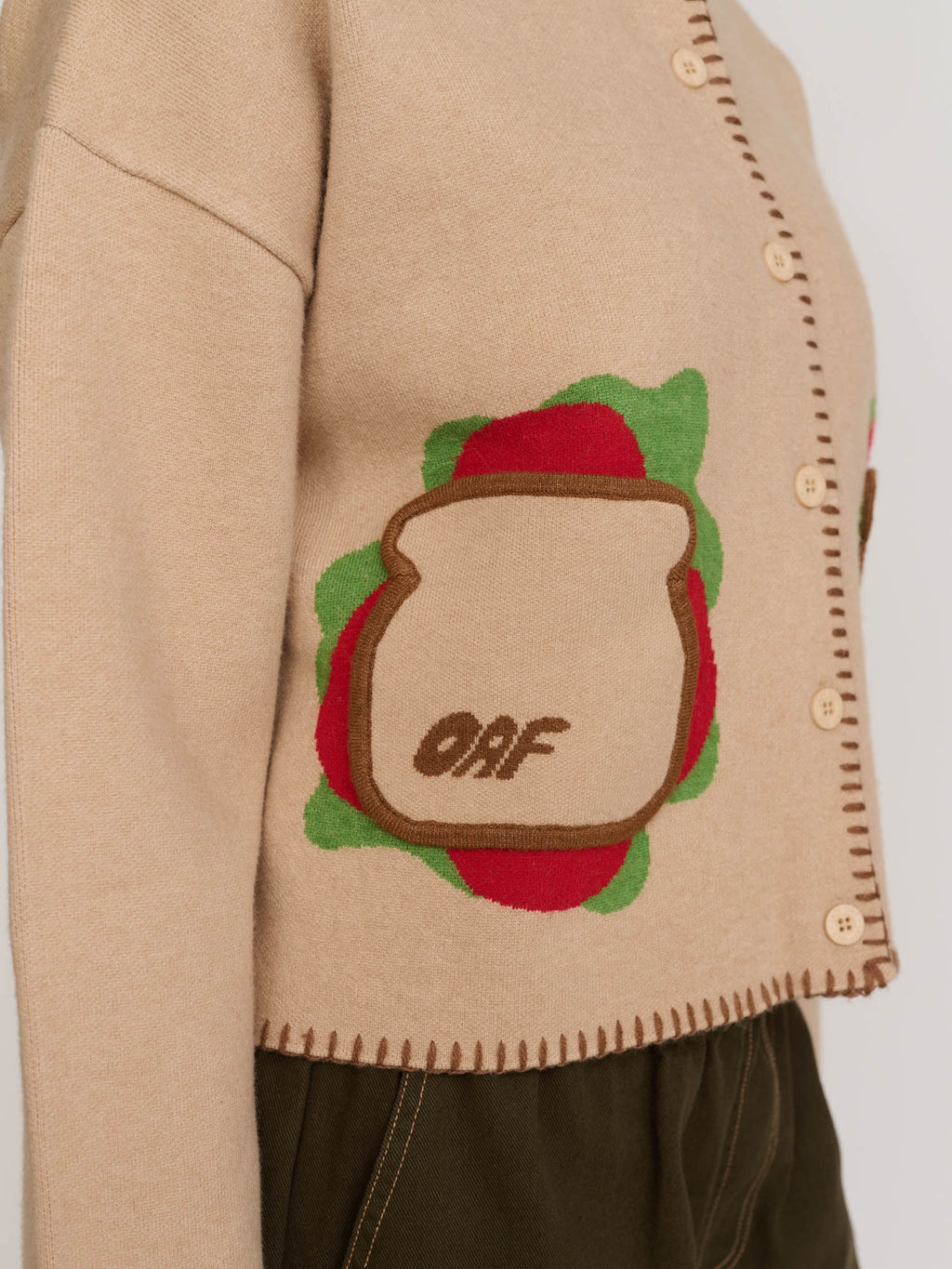 Sandwich Pocket Knitted Cardigan