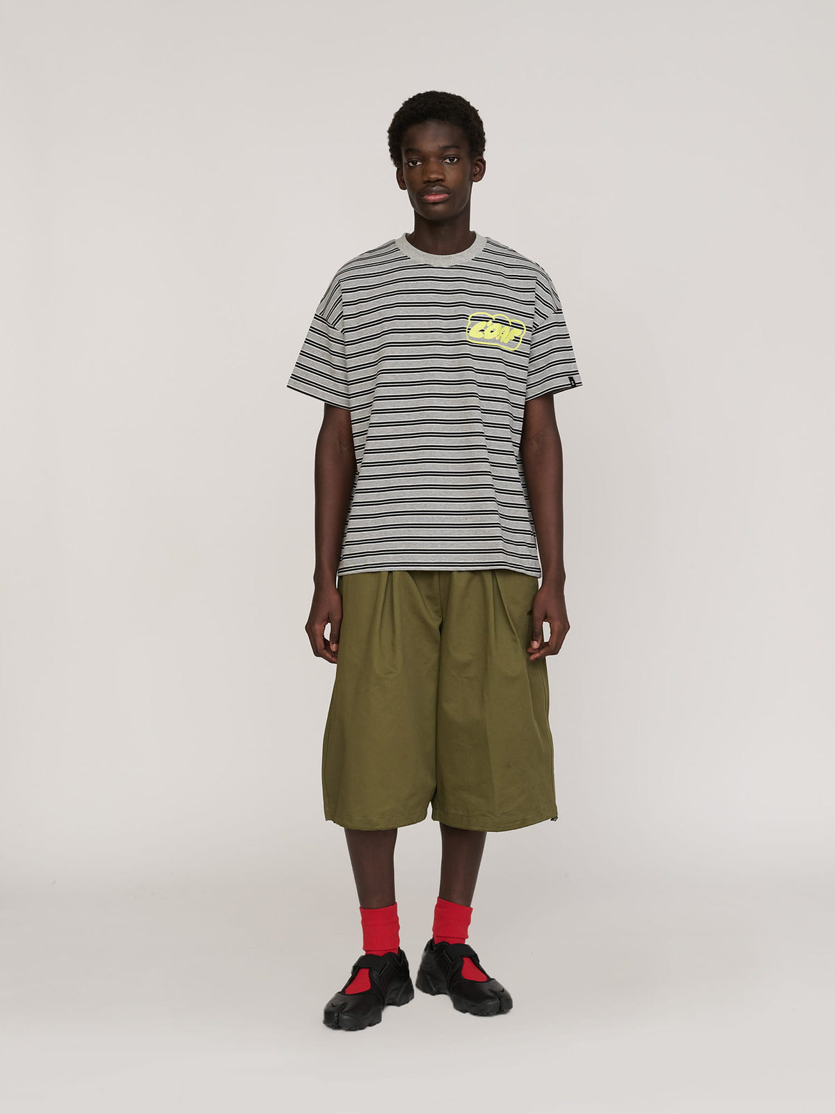 model:Elhadj wears size L and is 6’1”
