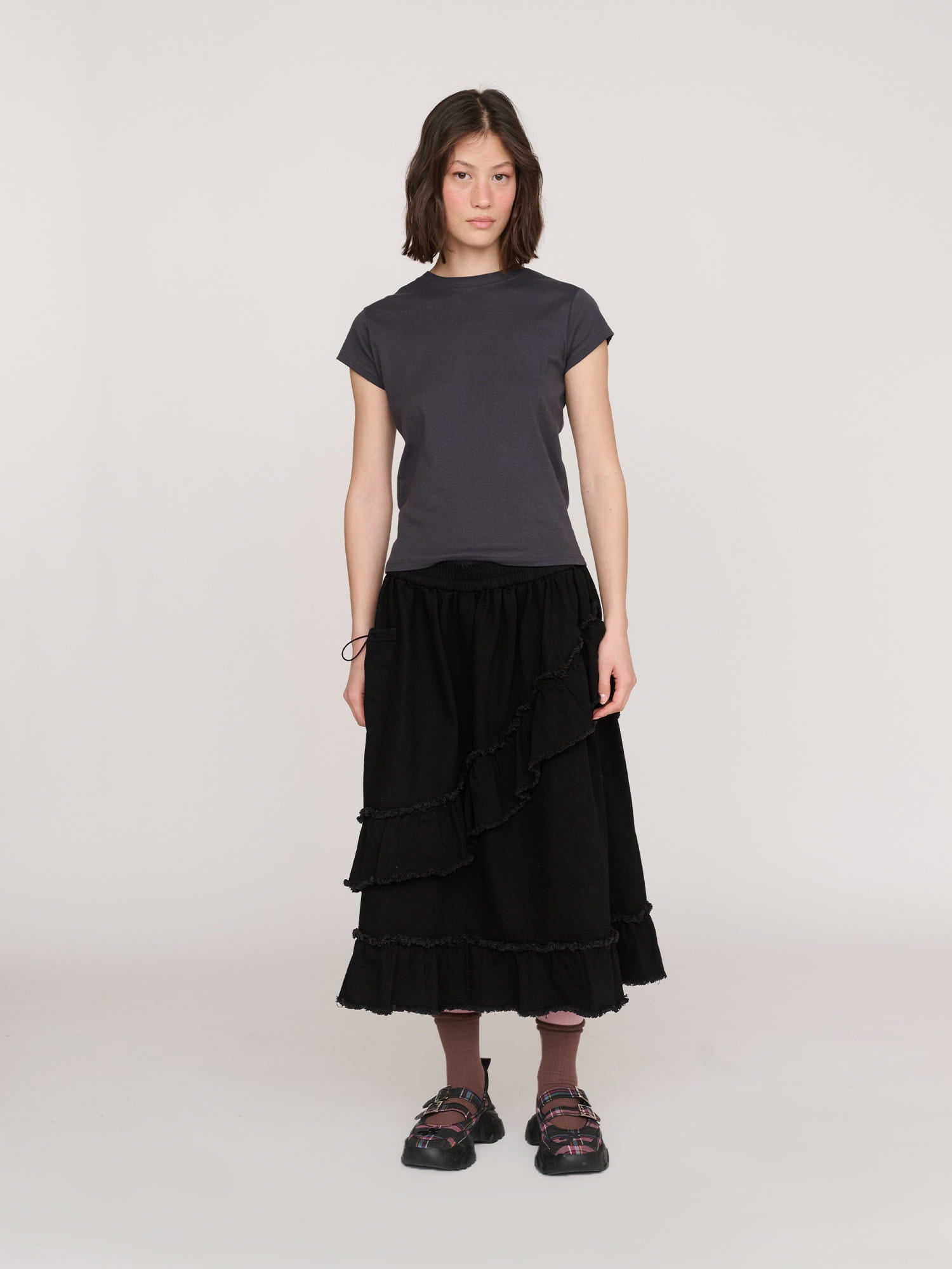 Mixed Frill Skirt – Lazy Oaf