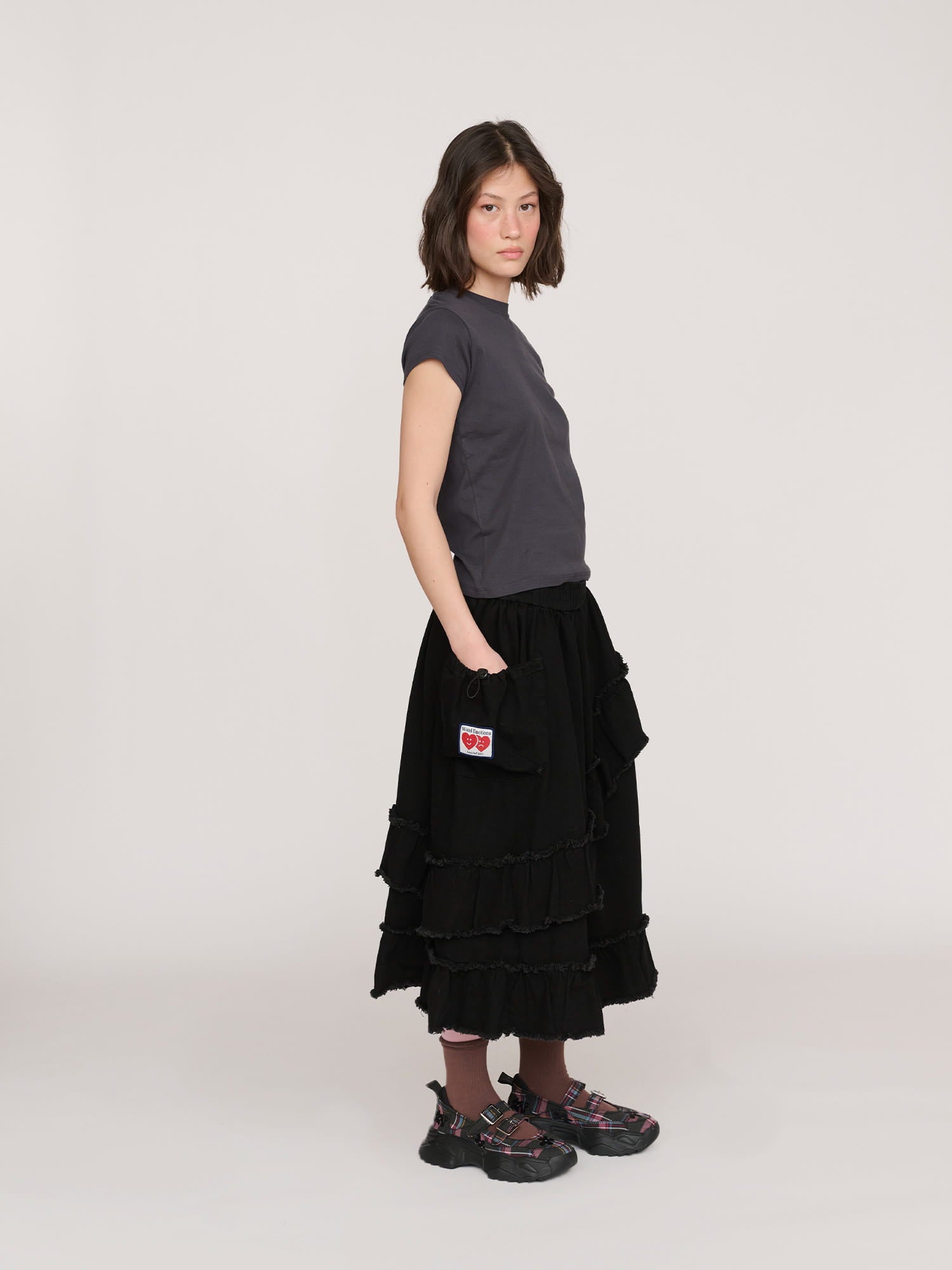 Mixed Frill Skirt – Lazy Oaf