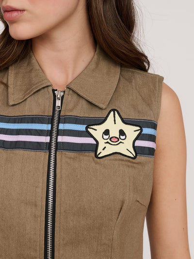 Stars & Stripes Zip Up Top