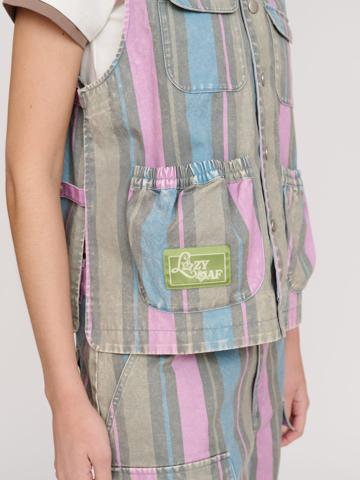 Camp Out Stripe Gilet