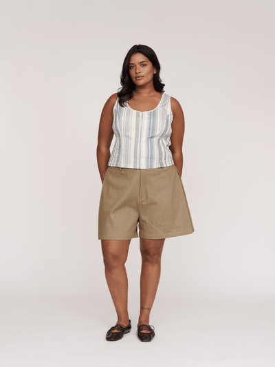 Super Stripey Hook And Eye Top