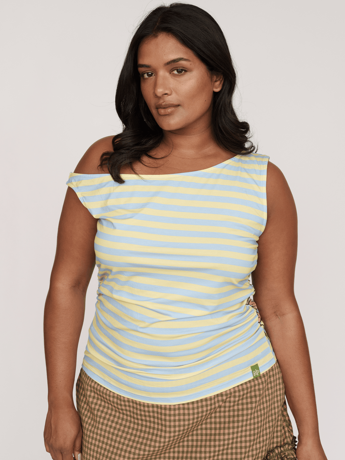 model:Sha wears size XXL and is 5’9”, collection-summer-stripes, collection-summer-shop, collection-pastel