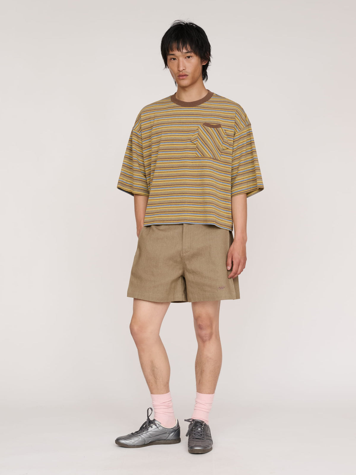 model:Quinuo wears size W26 and is 6’0”