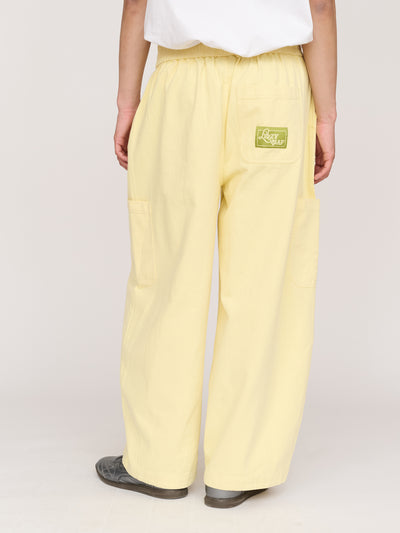 Bev Butter Yellow Barrel Trousers