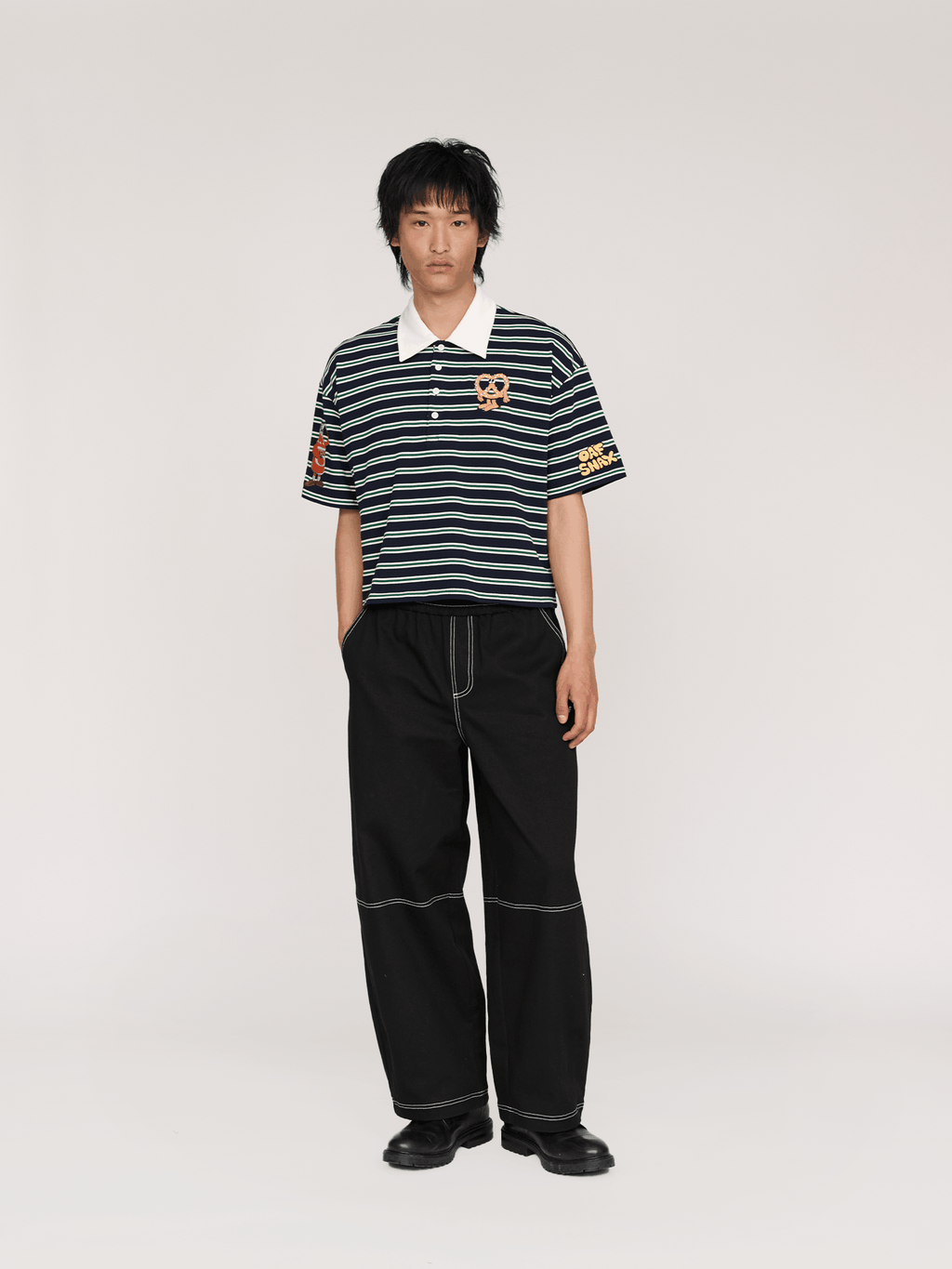 model:Quinuo wears size L and is 6’0”