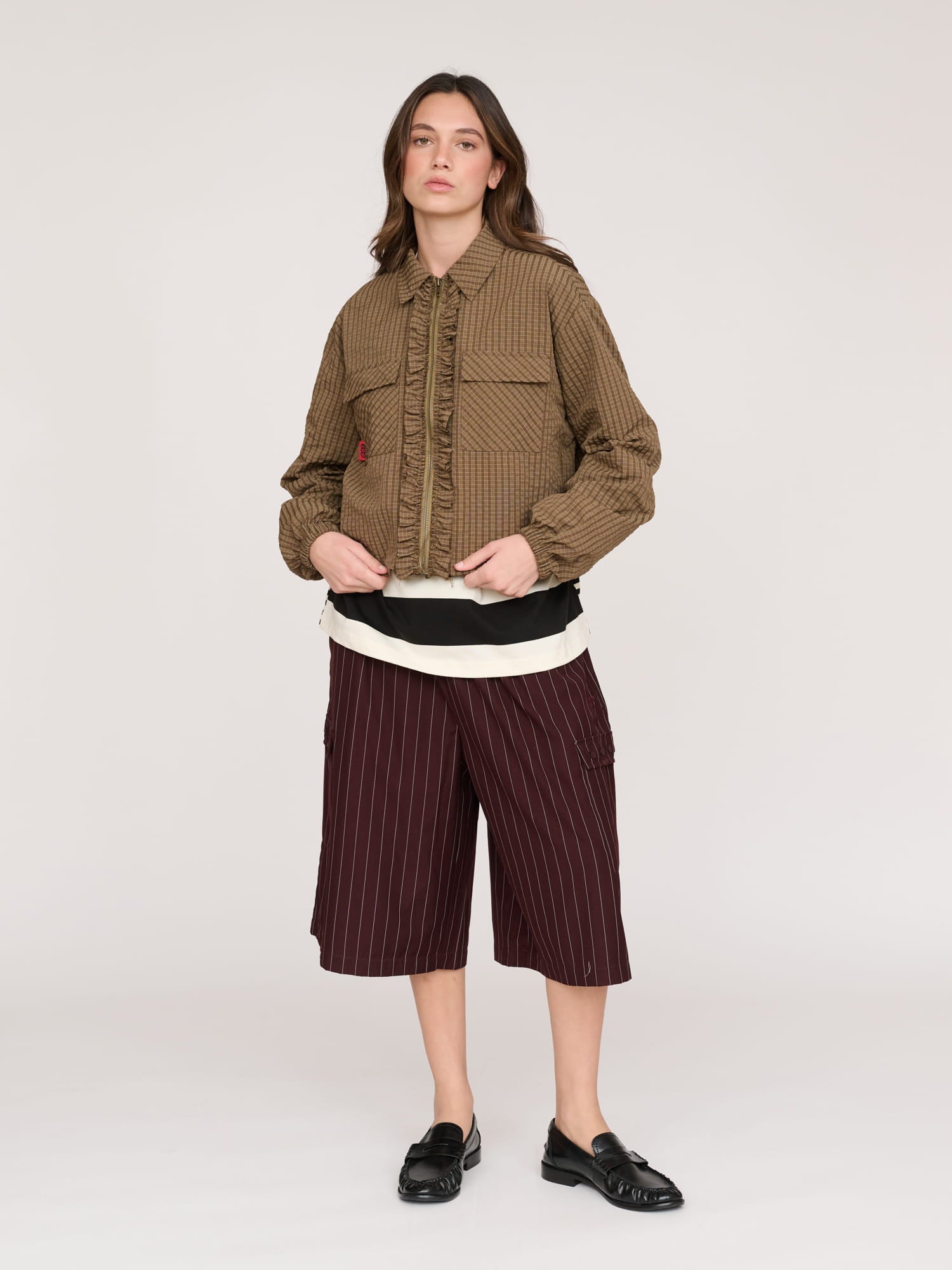 ルネパフスリーブジャケット Zip Up Frill Track Jacket – Lazy Oaf