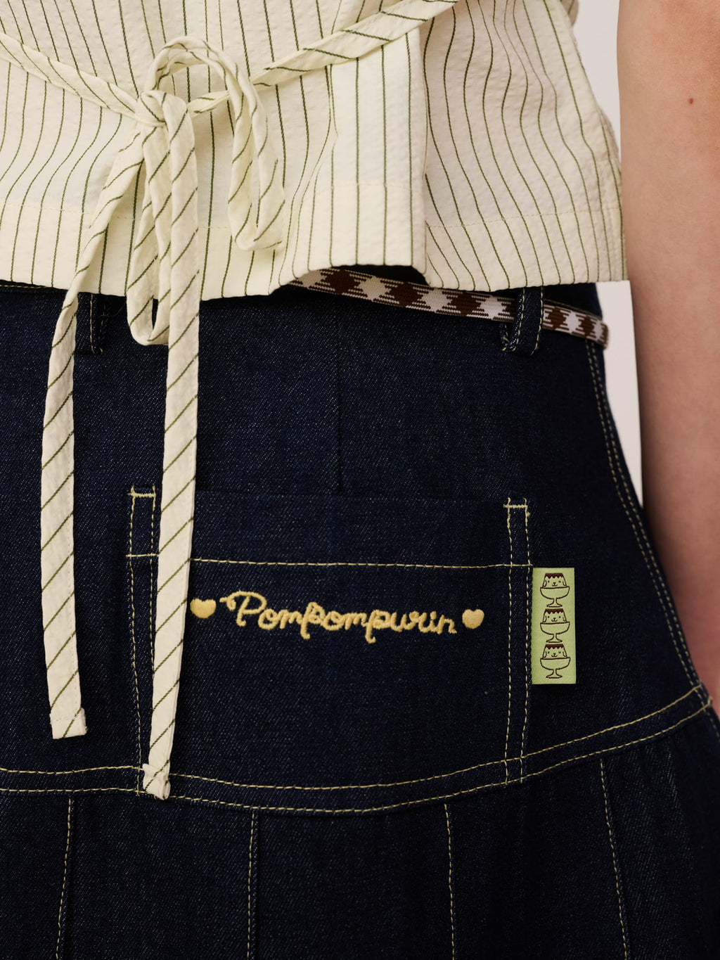 Pompompurin Denim Mini Skirt