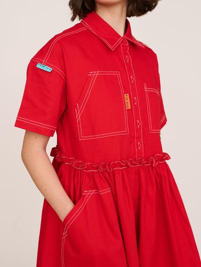 Multi Tab Midi Dress