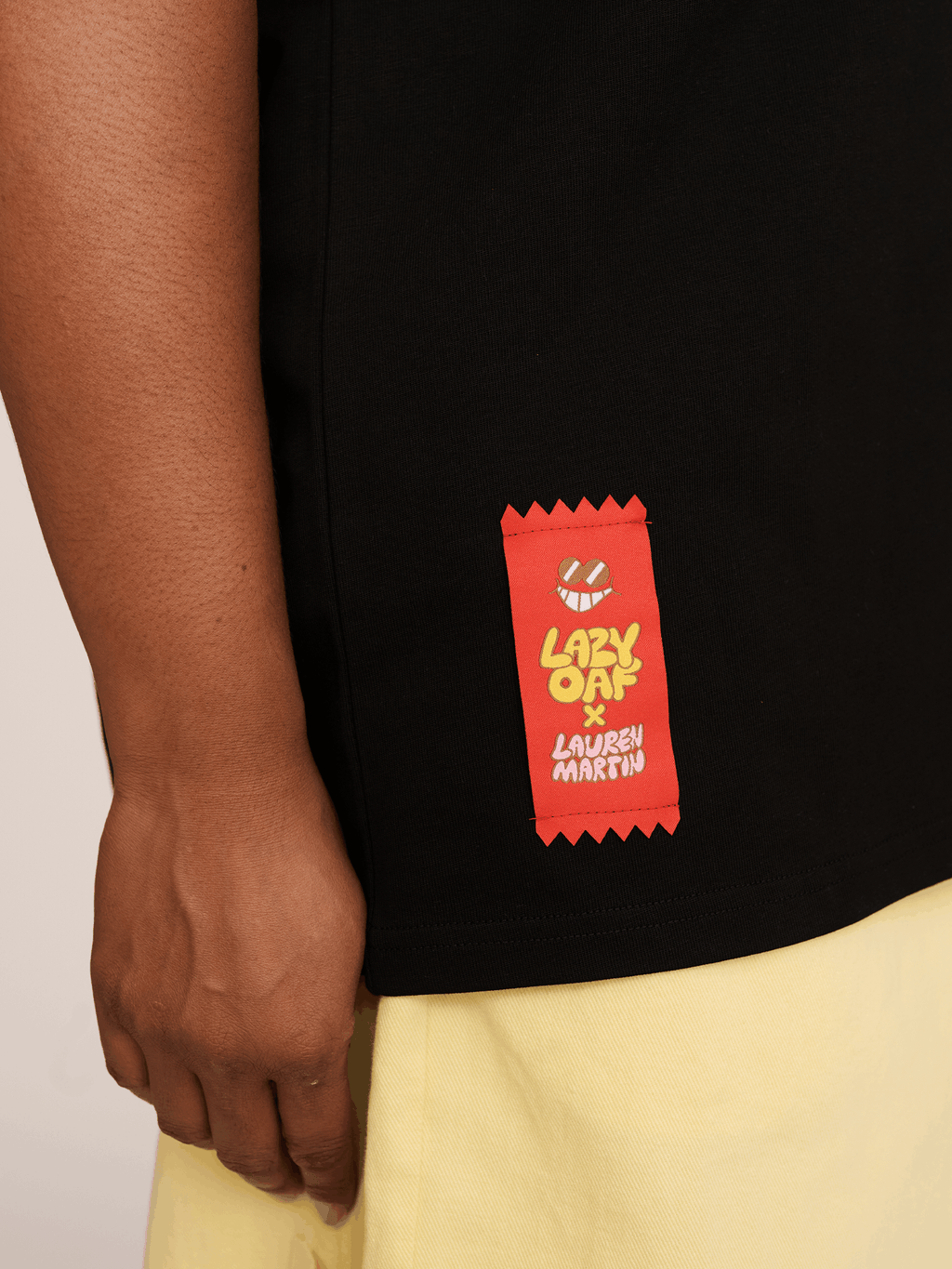 LO x Lauren Martin Oaf Snax Black T-shirt