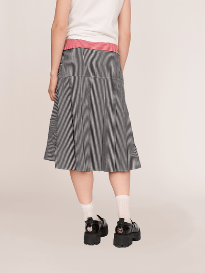 Collared Midi Skirt