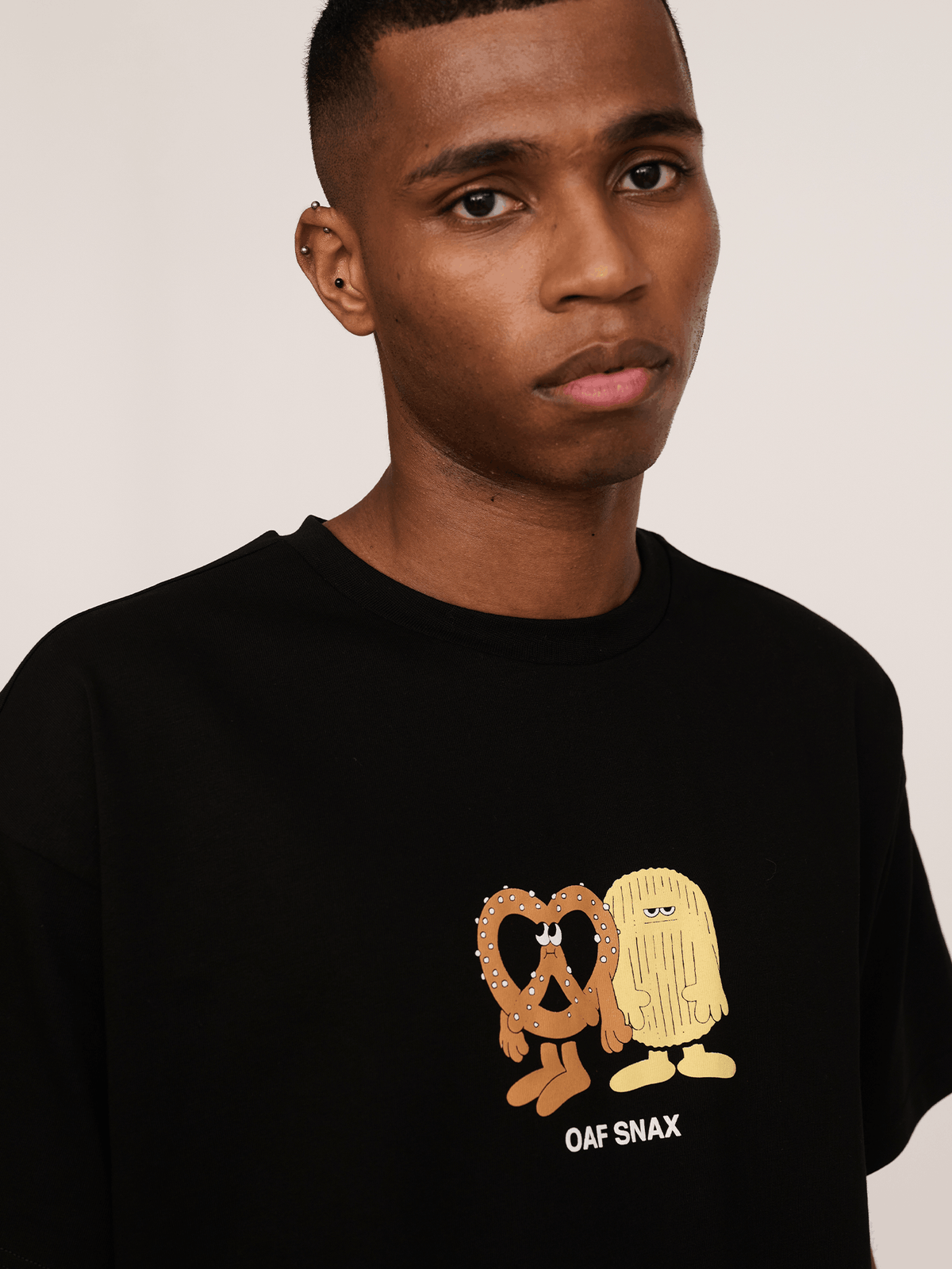 LO x Lauren Martin Oaf Snax Black T-Shirt
