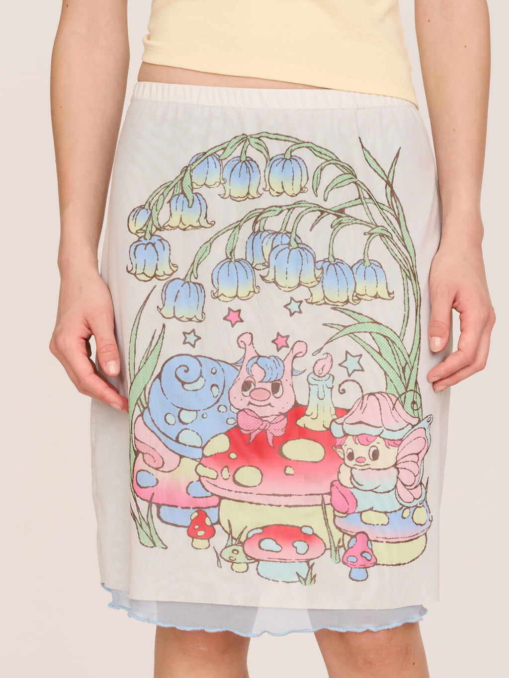 Garden Mesh Midi Skirt
