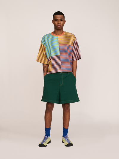 model:Paris wears size L and is 6’2”