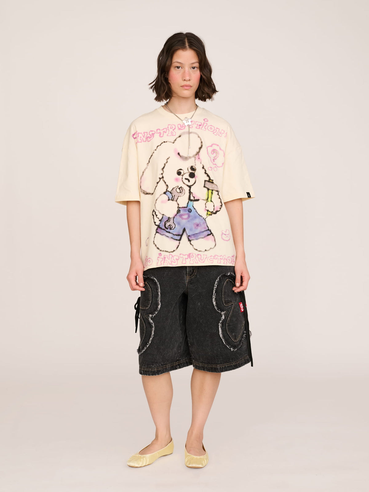 model:Jess wears size S and is 5’7”